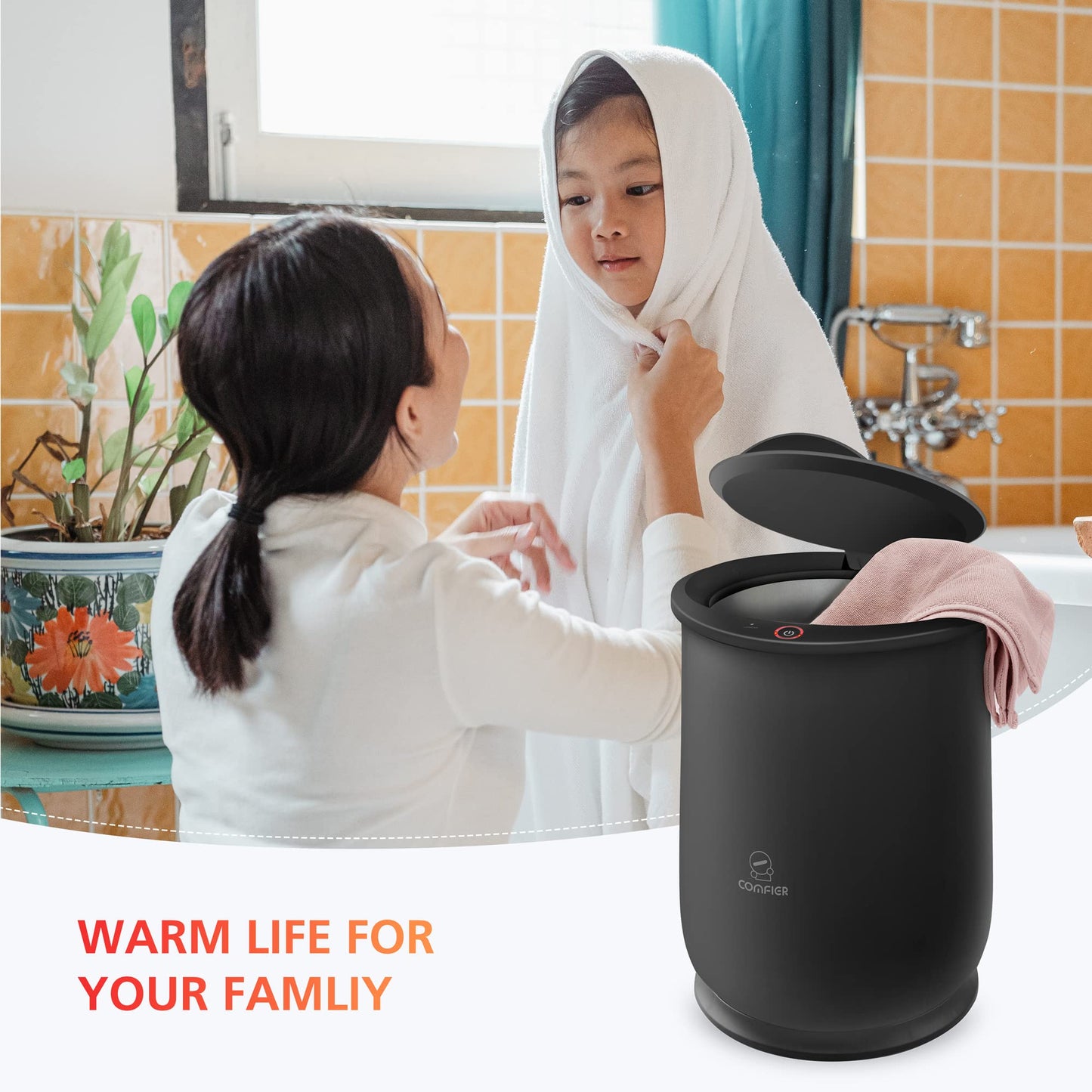 Chauffe-Serviettes Électrique 🛁 – Grand Modèle à Poser